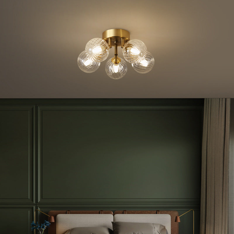 Freyza | Plafonnier affleurant en verre – Moderne pour chambre, couloir et cuisine