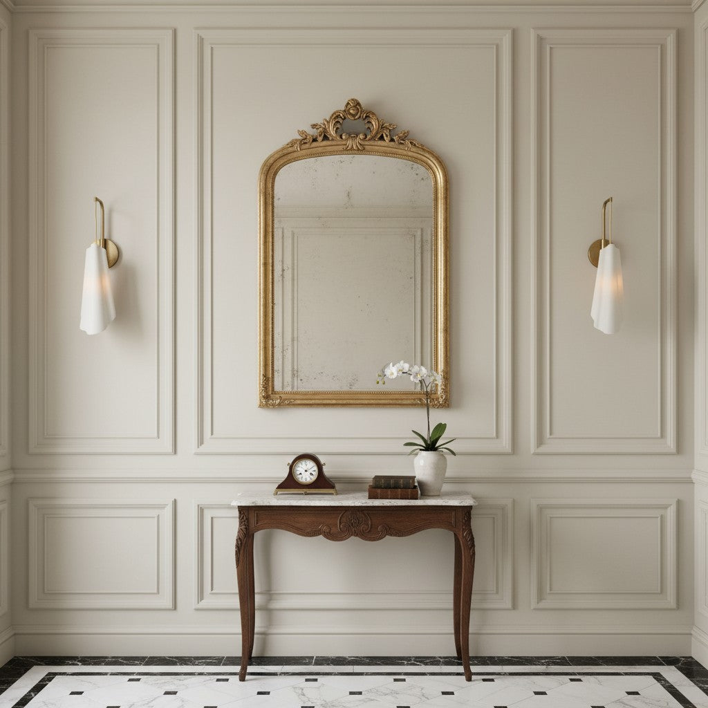 Freyza | Brass Ceramic Wall Sconce – Modern Living Room Hallway