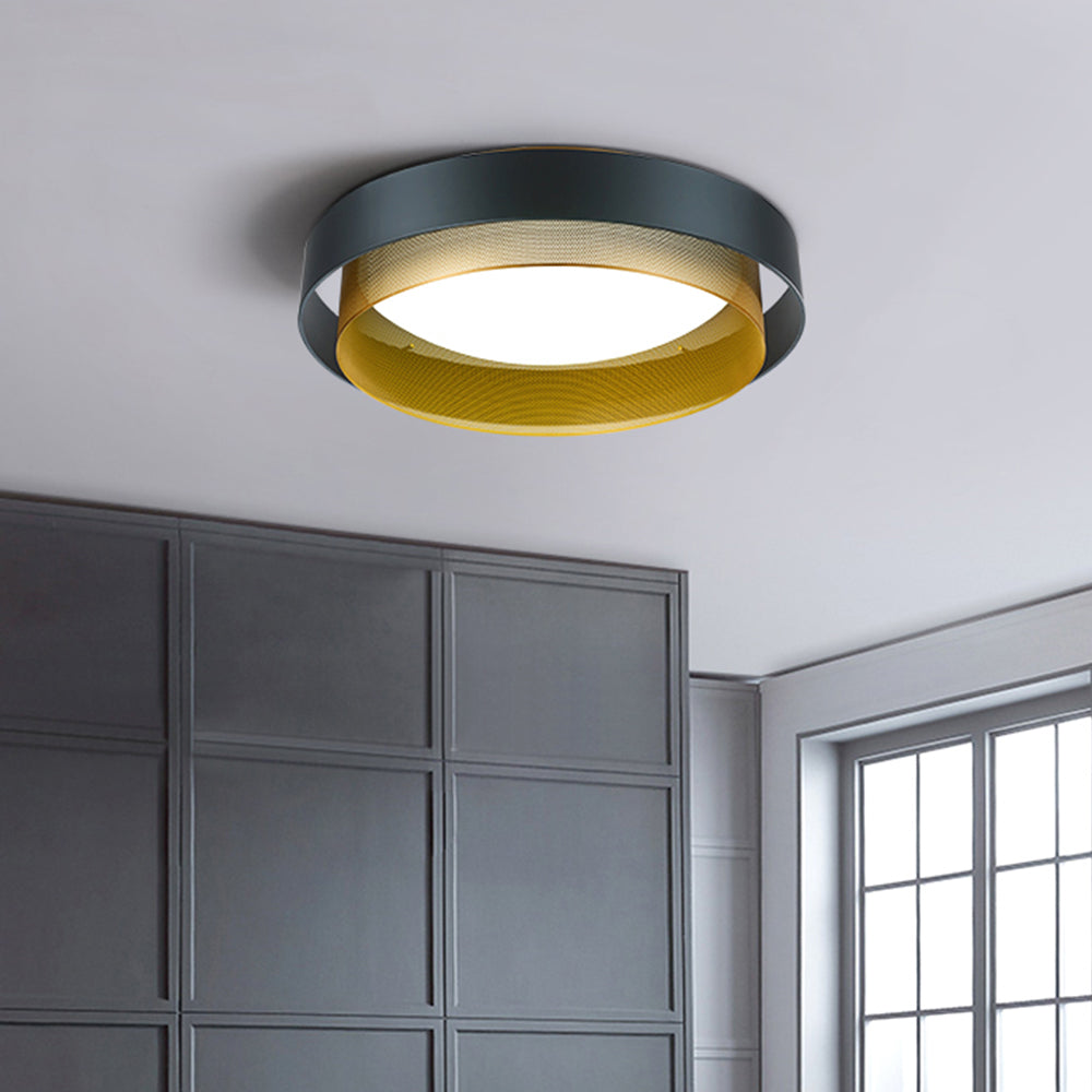 Freyza | Plafonnier noir et blanc – Moderne pour chambre, couloir et cuisine