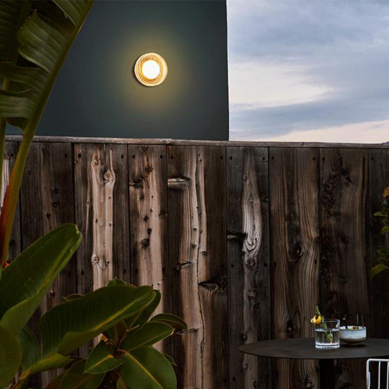 Freyza | Applique murale extérieure en verre – Extérieur moderne pour jardin et porche