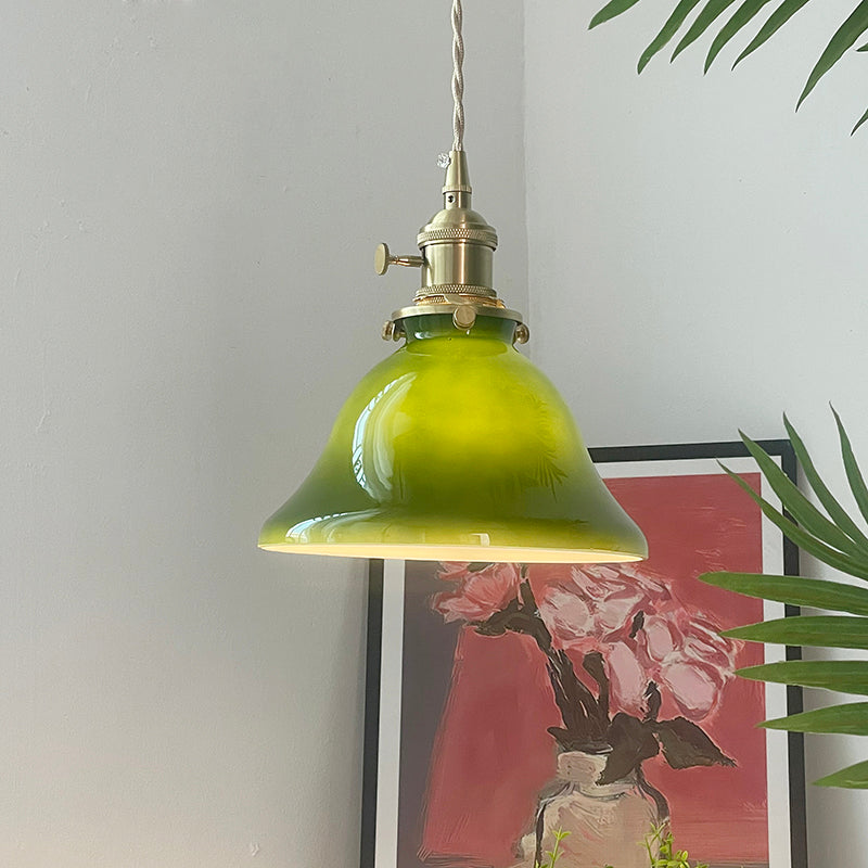 Freyza | Suspension en verre cuivré – Cuisine vintage, salle à manger