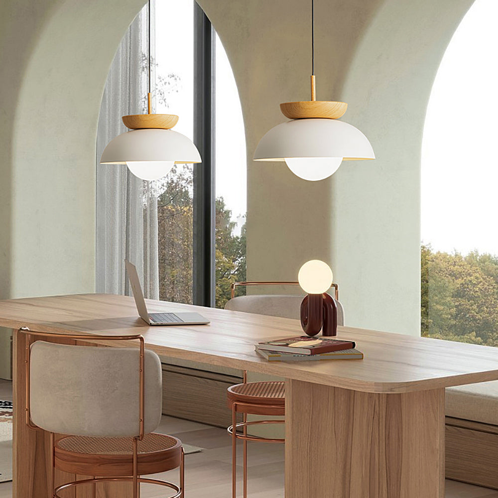 Freyza | Black Wood Pendant Light – Nordic Kitchen Dining Room