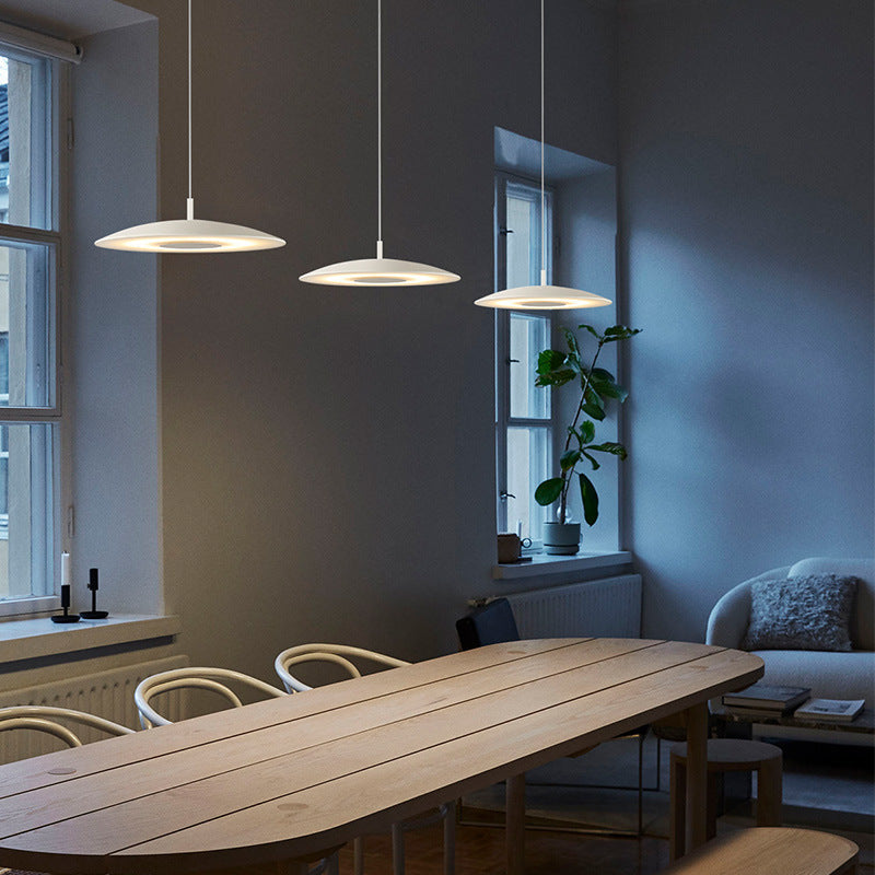 Suspension Freyza | Arisha pour cuisine, finition nickel blanc – Luminaire suspendu moderne pour cuisine et salle à manger