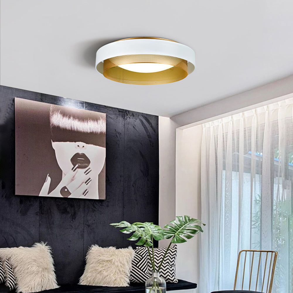 Freyza | Plafonnier noir et blanc – Moderne pour chambre, couloir et cuisine