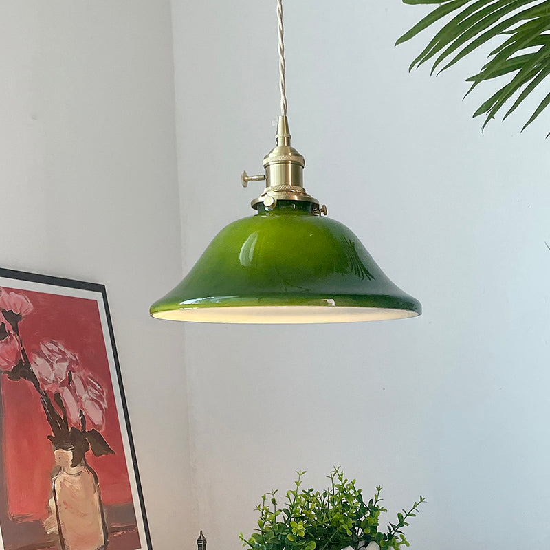 Freyza | Suspension en verre cuivré – Cuisine vintage, salle à manger