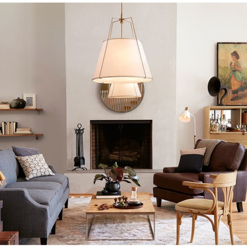 Suspension en tissu Freyza | Ritta – Luminaire suspendu moderne pour cuisine et salle à manger