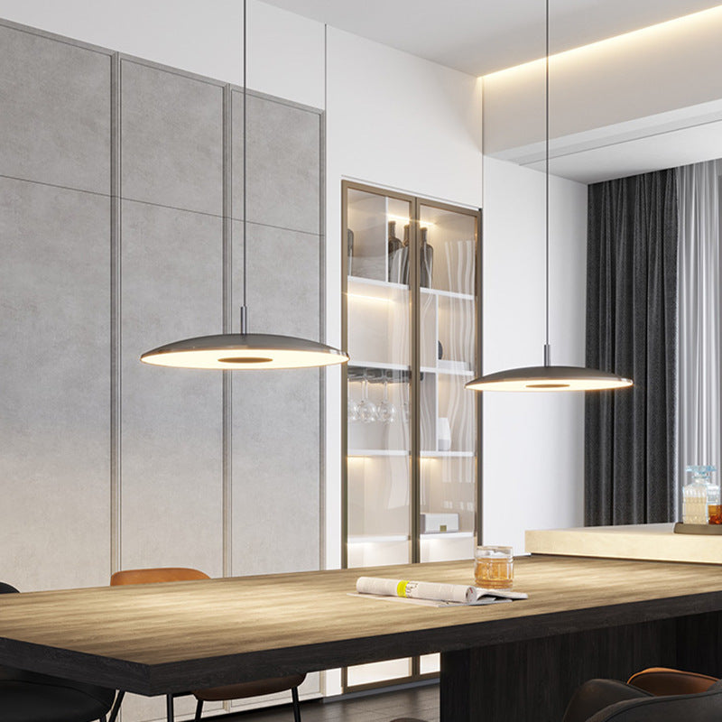 Suspension Freyza | Arisha pour cuisine, finition nickel blanc – Luminaire suspendu moderne pour cuisine et salle à manger