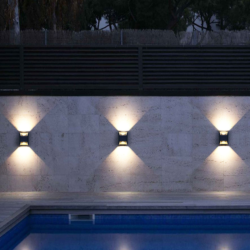 Freyza | Applique murale extérieure noire – Éclairage minimaliste pour jardin, porche et extérieur