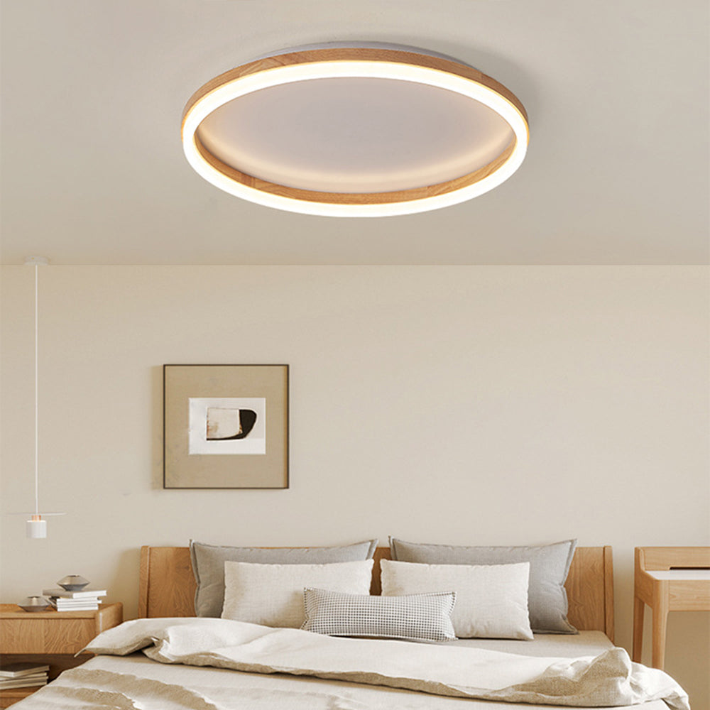 Freyza | Plafonnier en bois Tomo à montage encastré – Chambre, couloir, cuisine