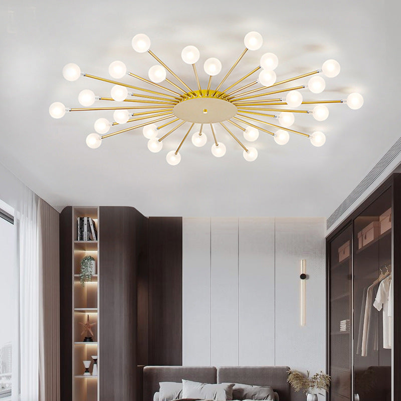 Freyza | Plafonnier encastré noir et doré – Chambre, couloir, cuisine de style nordique