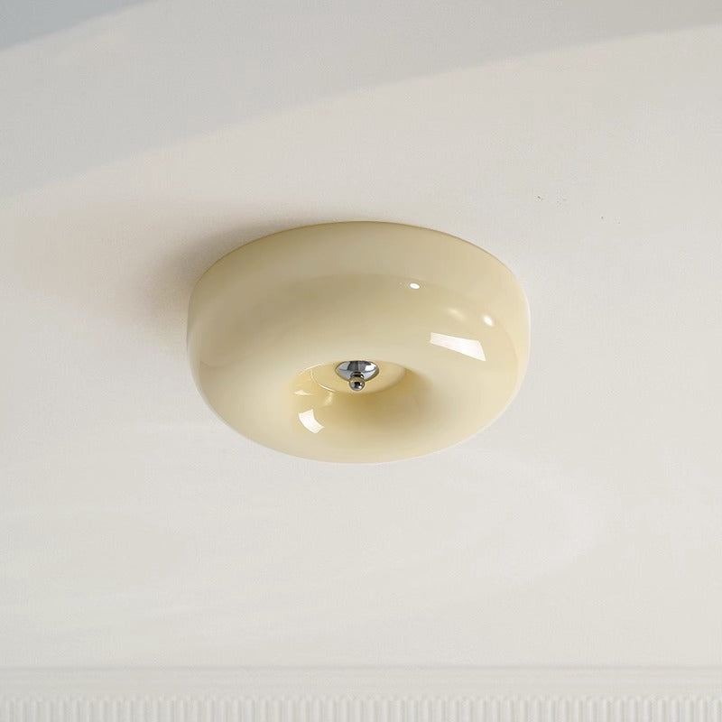 Freyza | Glass Flush Mount Ceiling Light – Bedroom Hallway Kitchen