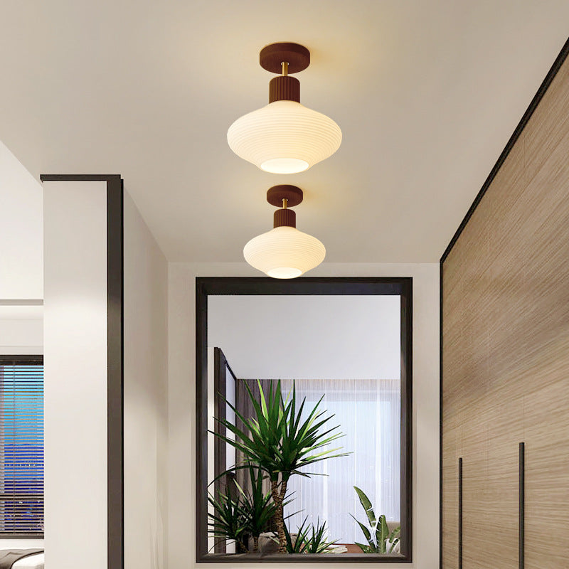 Freyza | Plafonnier en bois – Minimaliste pour chambre, couloir et cuisine