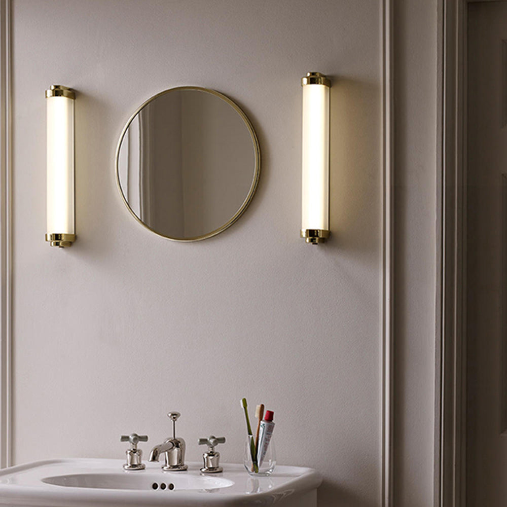Freyza | Applique murale extérieure noire et dorée – Éclairage minimaliste pour jardin, porche et extérieur