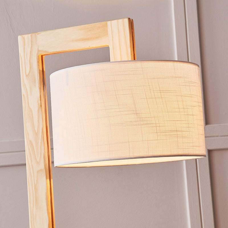 Freyza | Lampadaire en tissu et bois – Salon, chambre