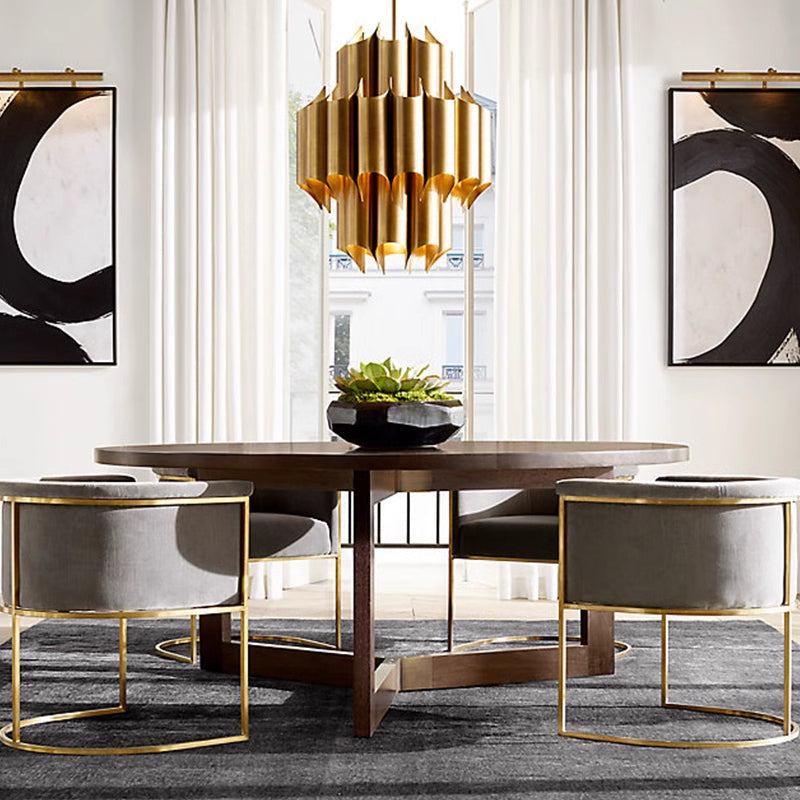 Freyza | Arisha Simple Retro Brass Pendant Light – Retro Kitchen Dining Room
