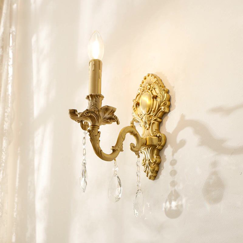 Freyza | Silva Vintage Luxury Crystal Indoor Wall Light – Vintage Bedroom Living Room