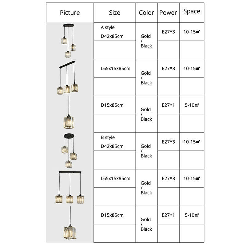 Freyza | Vina Modern Cluster Black Gold Pendant Light – Modern Kitchen Dining Room