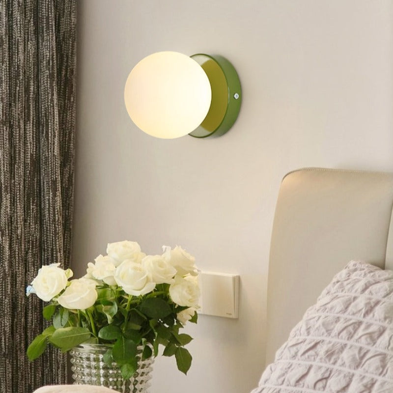 Freyza | Rote Wandleuchte für Innenräume – Schlafzimmer, Wohnzimmer
