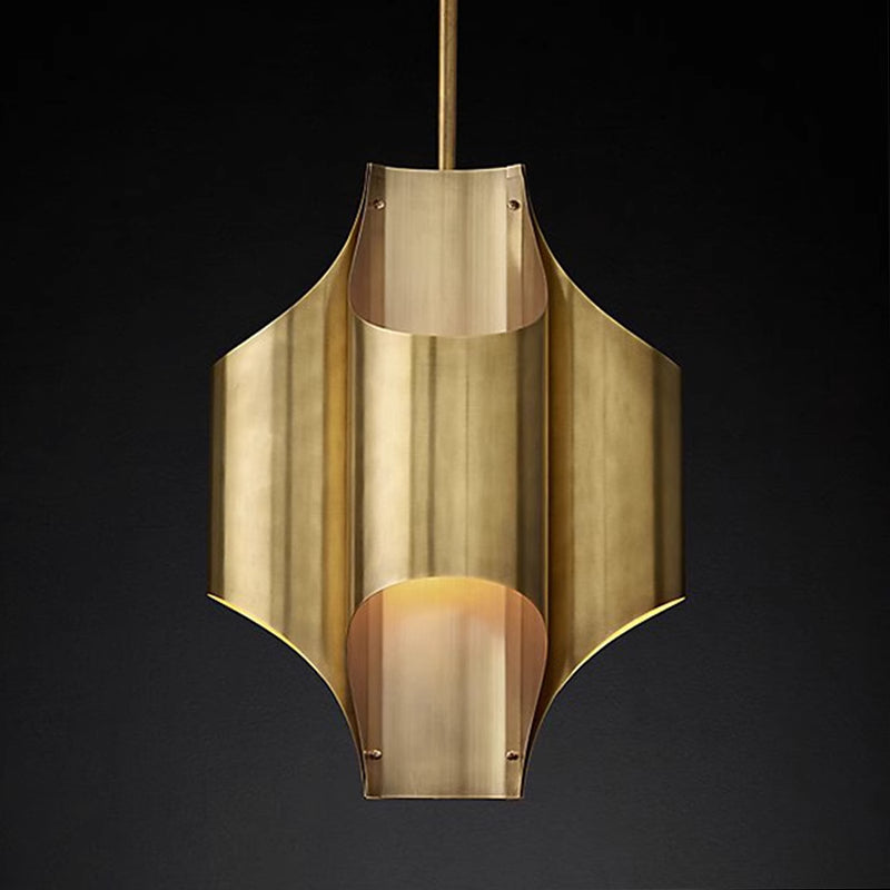 Freyza | Arisha Simple Retro Brass Pendant Light – Retro Kitchen Dining Room