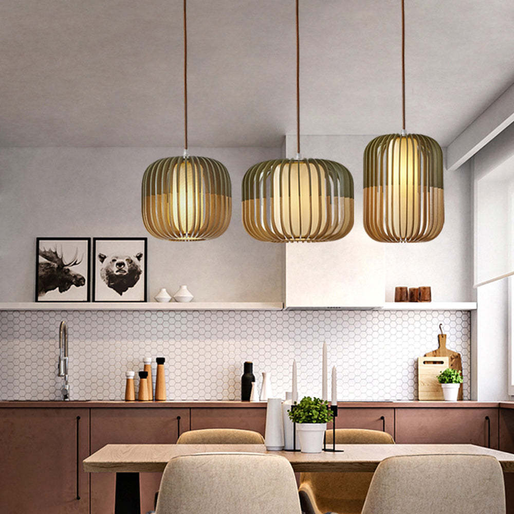 Freyza | Suspension en bois – Cuisine moderne, salle à manger