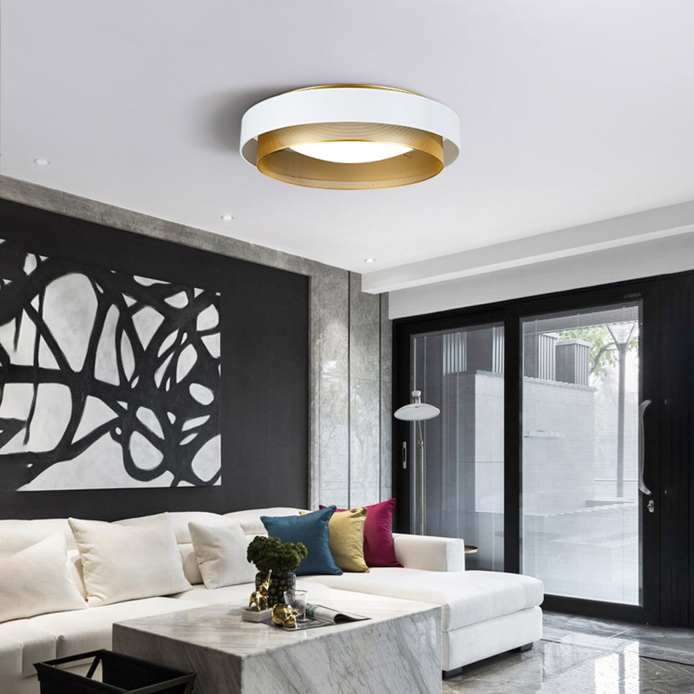 Freyza | Plafonnier noir et blanc – Moderne pour chambre, couloir et cuisine