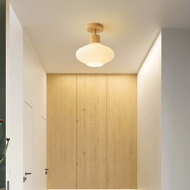 Freyza | Plafonnier en bois – Minimaliste pour chambre, couloir et cuisine