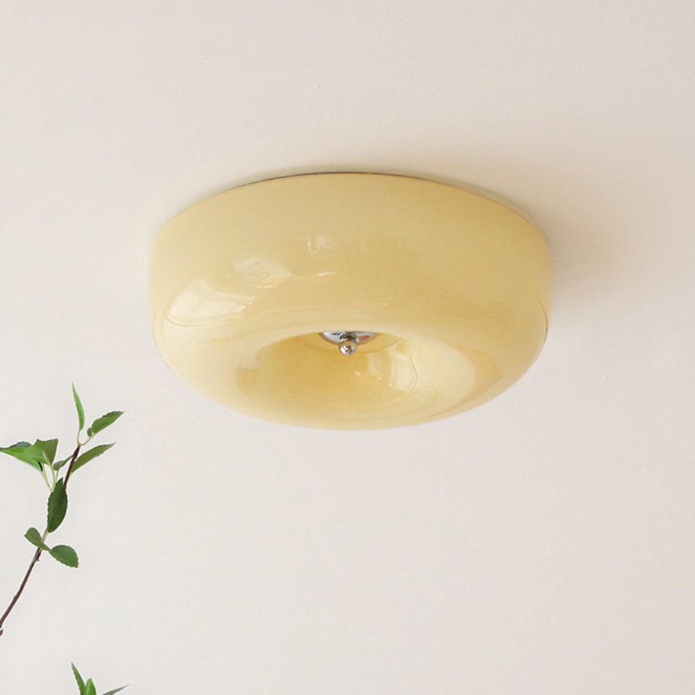 Freyza | Glass Flush Mount Ceiling Light – Bedroom Hallway Kitchen