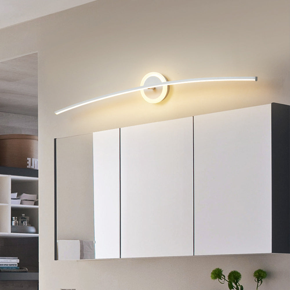 Freyza | Applique de meuble-lavabo blanche – Miroir moderne pour meuble-lavabo de salle de bains