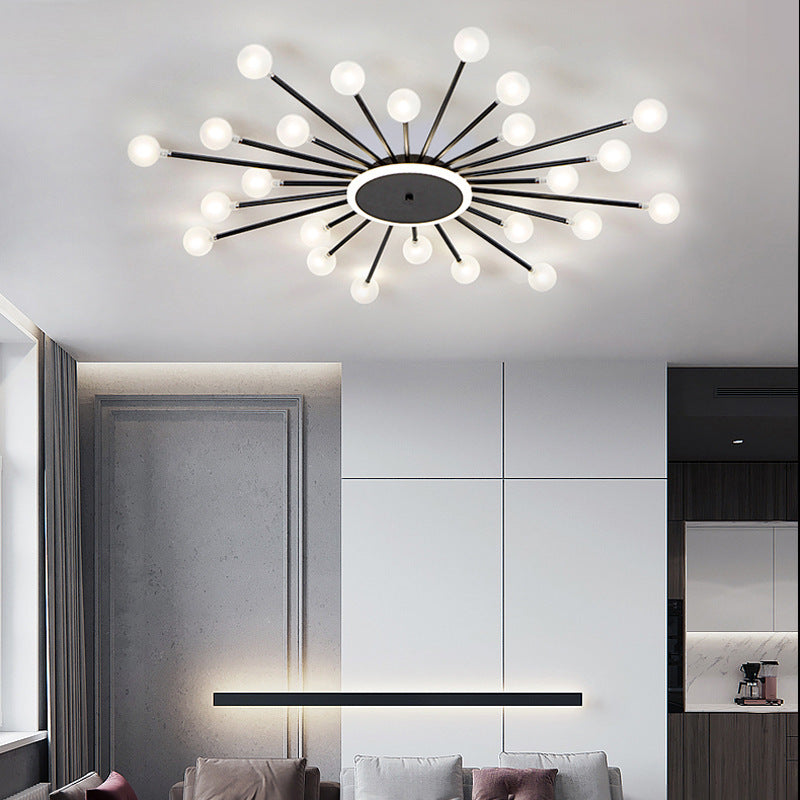 Freyza | Plafonnier encastré noir et doré – Chambre, couloir, cuisine de style nordique