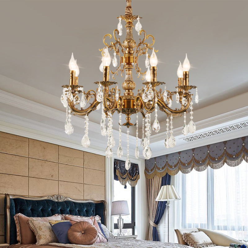 Freyza | Silva moderner Design-Kronleuchter in Goldbronze – modernes Esszimmer, Wohnzimmer