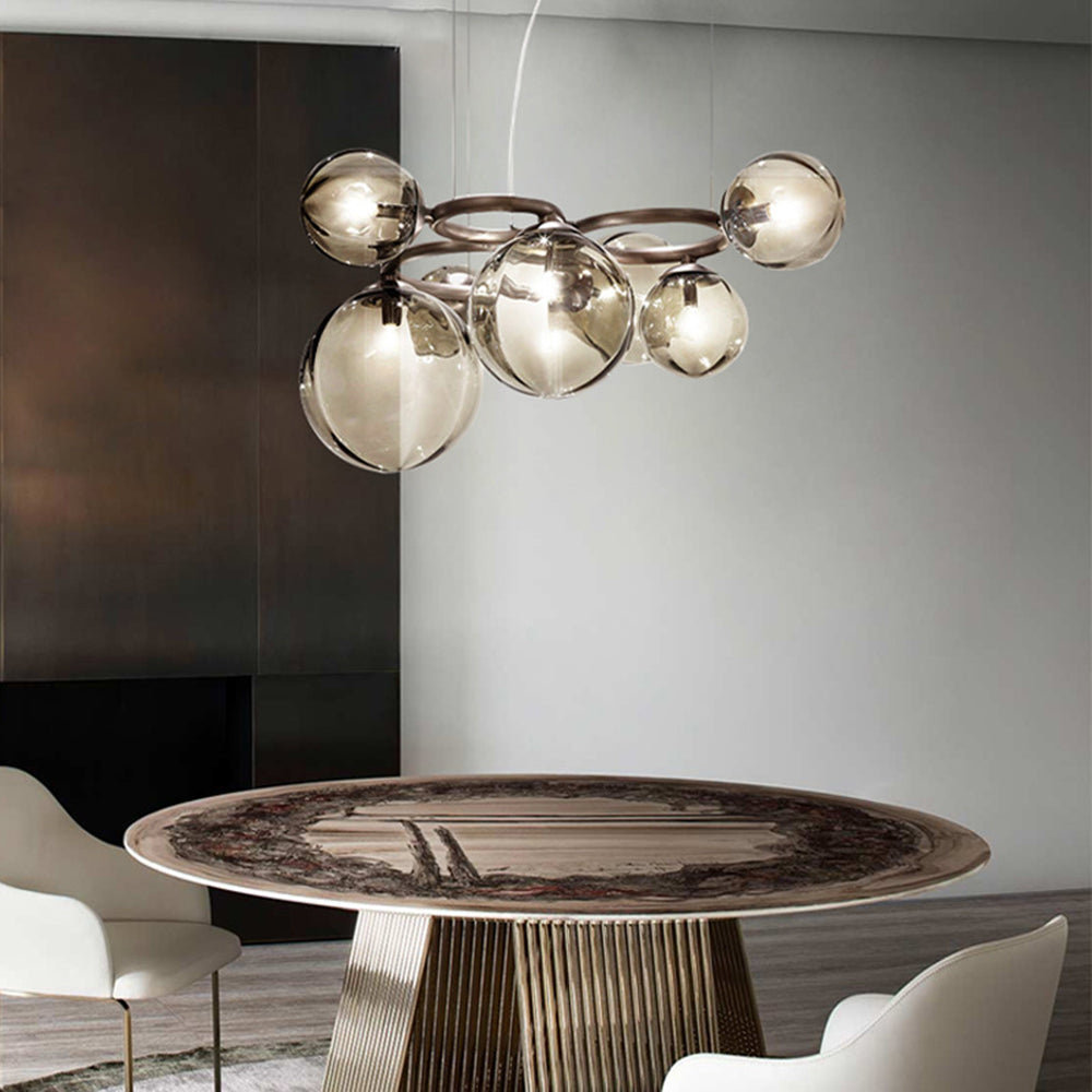 Freyza | Suspension dorée et blanche – Cuisine moderne, salle à manger