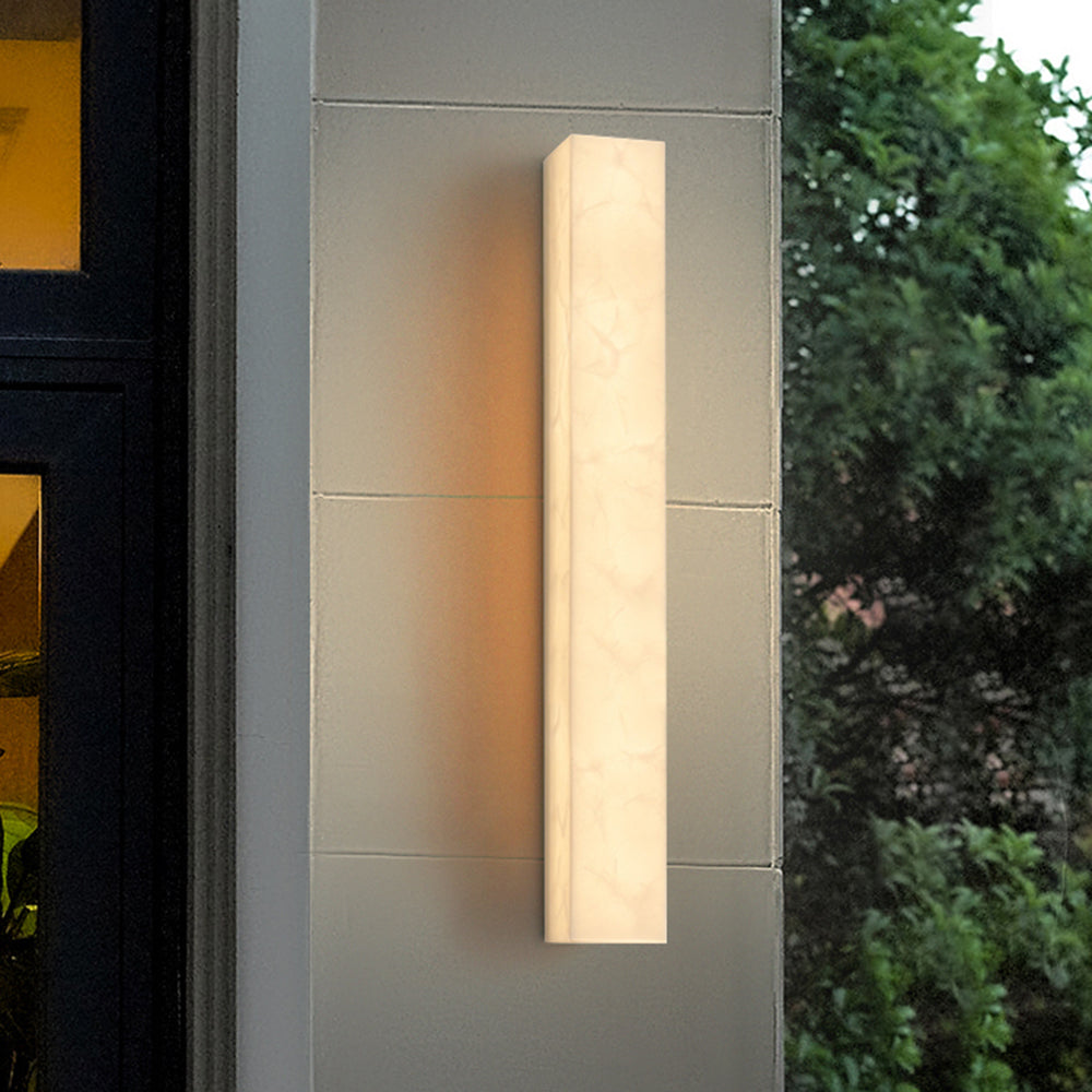 Freyza | Ayen Modern Rectangular White Outdoor Wall Light – Modern Garden Porch Exterior
