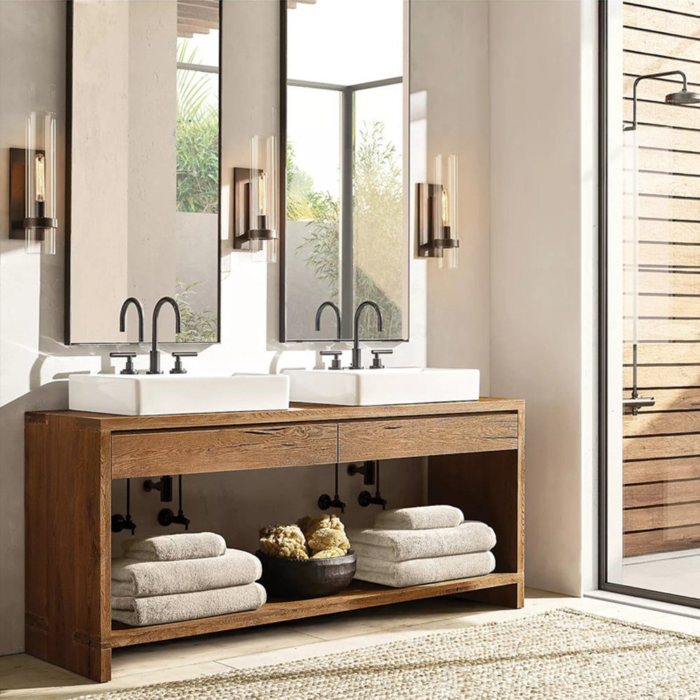 Freyza | Applique murale d’intérieur moderne en verre cylindrique Enya – Chambre et salon