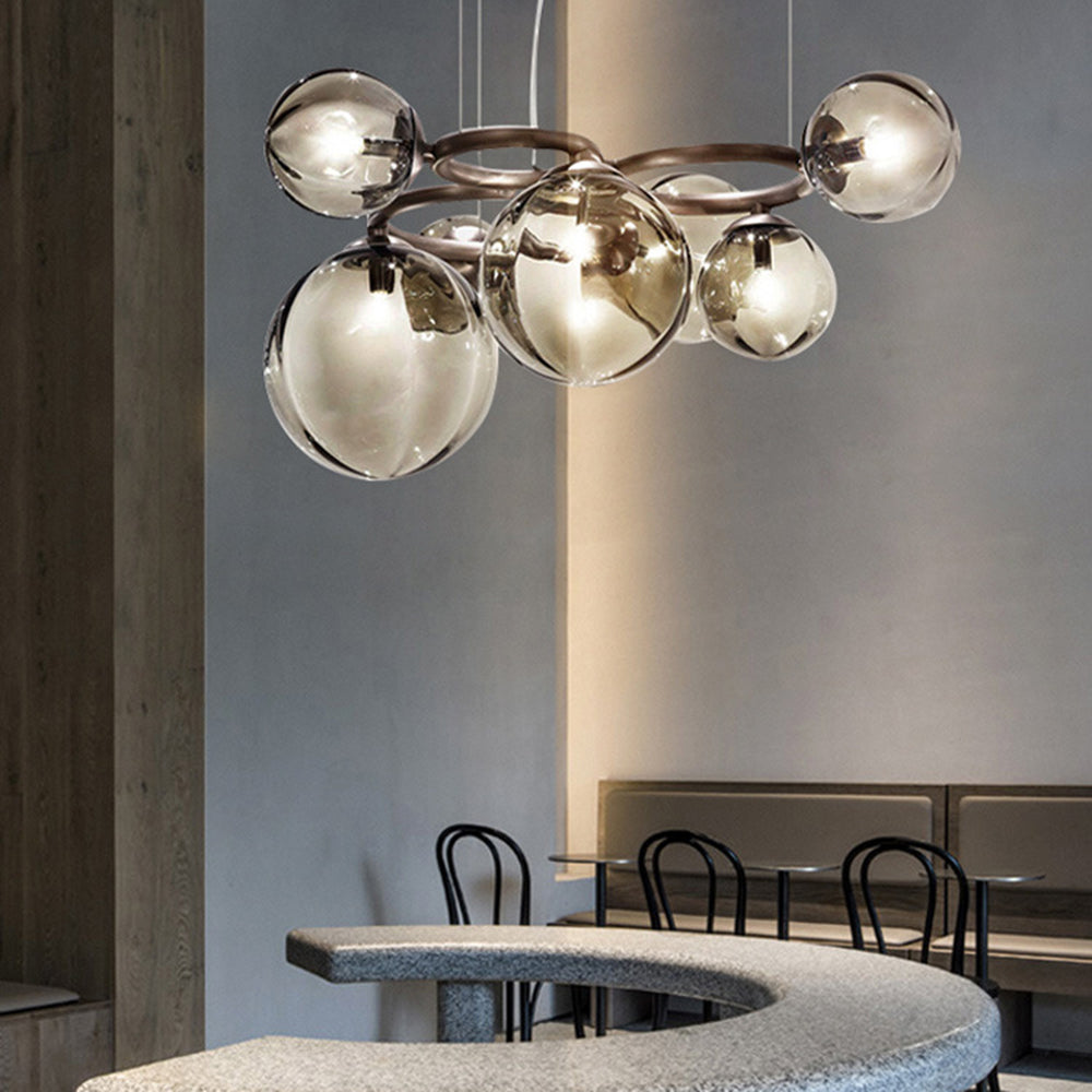 Freyza | Suspension dorée et blanche – Cuisine moderne, salle à manger