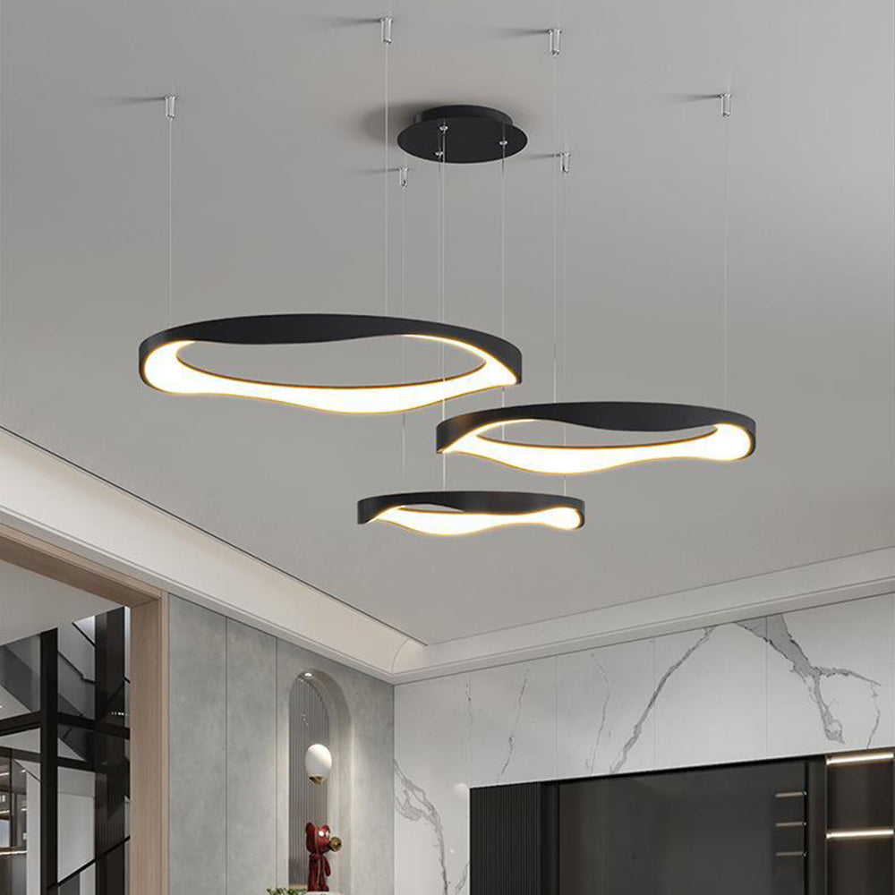 Freyza | Suspension noire et blanche – Cuisine moderne et salle à manger