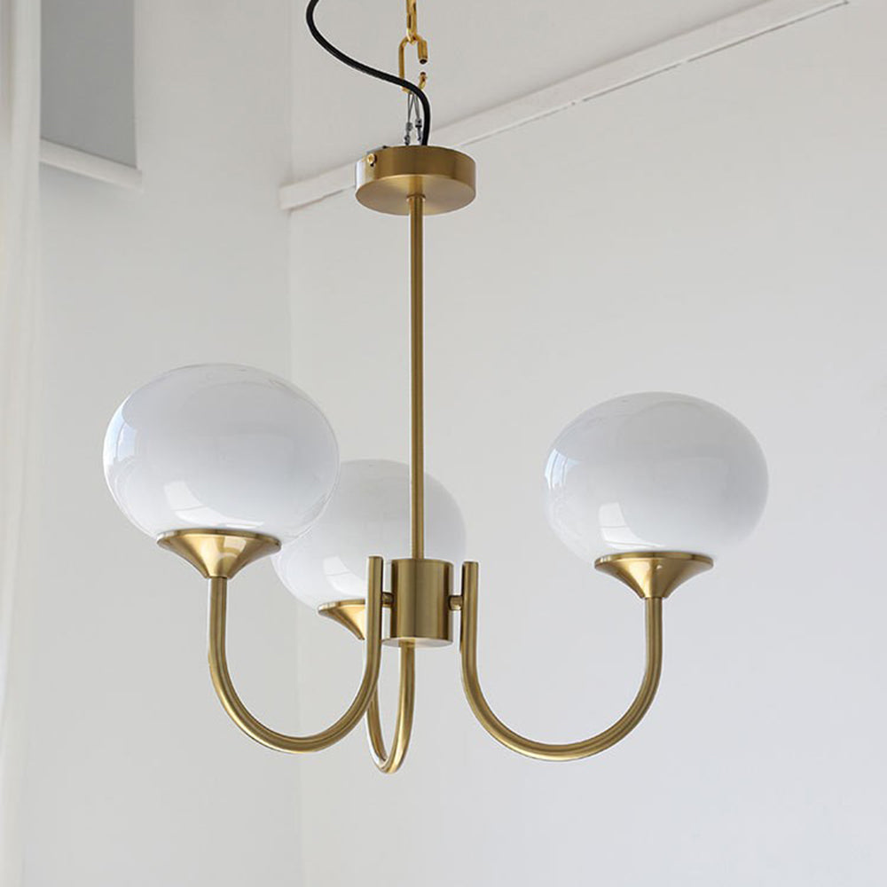 Freyza | Lustre blanc – Salle à manger et salon rétro