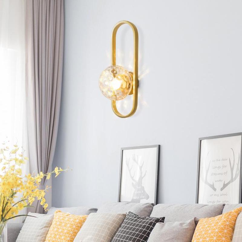 Freyza | Applique murale d’intérieur noir et or – Chambre et salon modernes