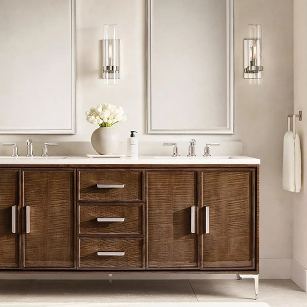Freyza | Applique murale d’intérieur moderne en verre cylindrique Enya – Chambre et salon