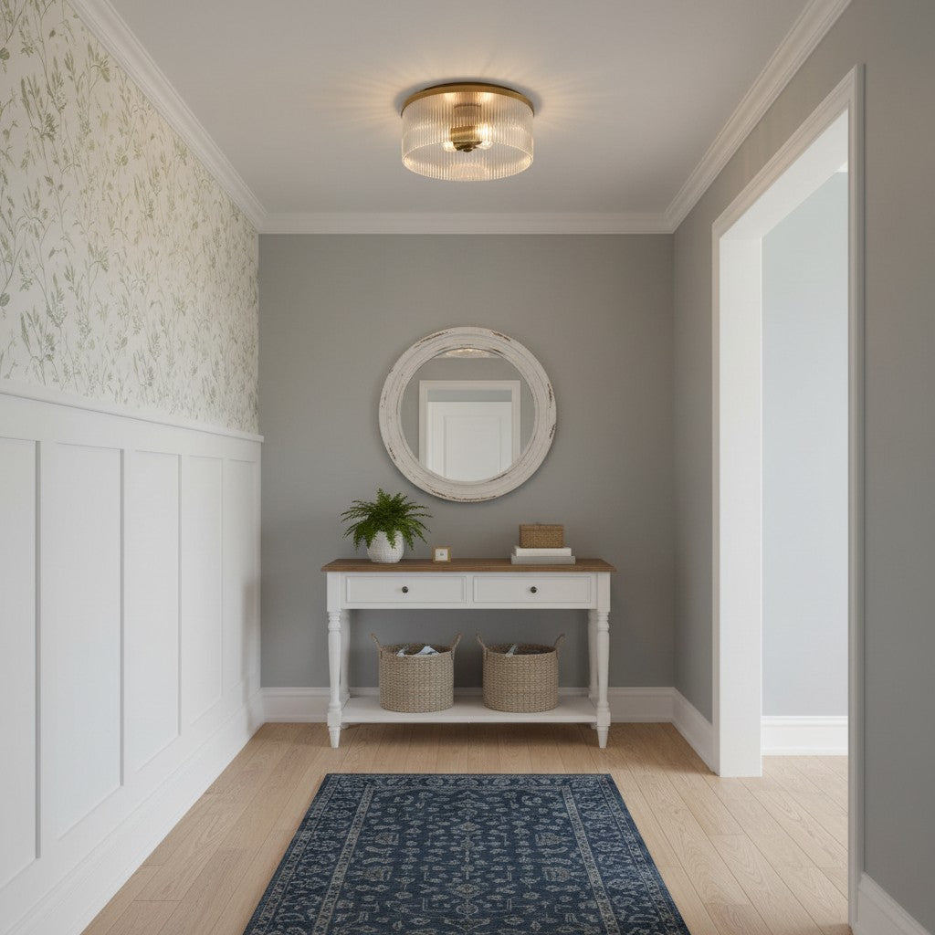 Freyza | Glass Ceiling Light – Bedroom Living Room