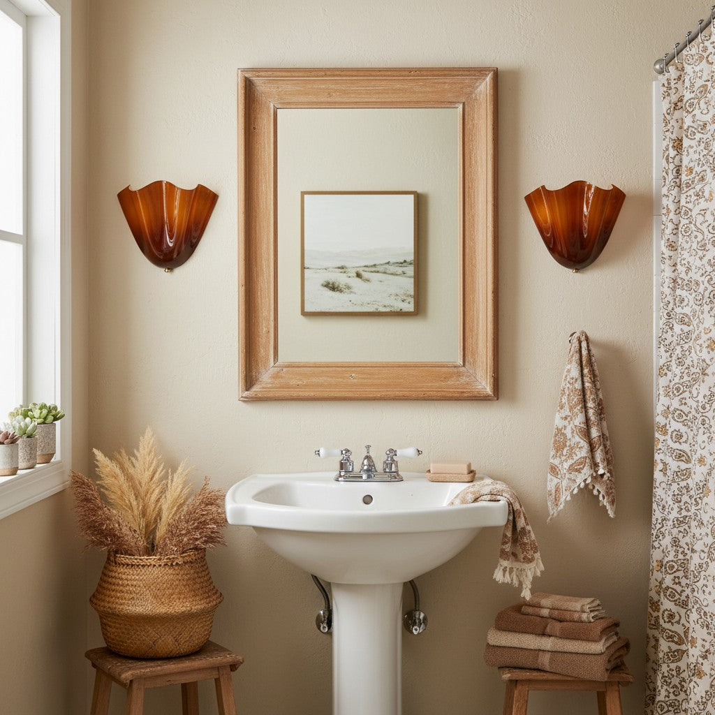 Freyza | Glass Wall Light – Bedroom Hallway