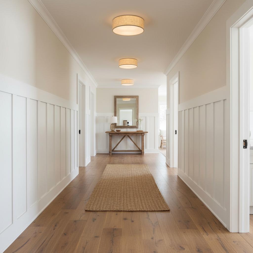 Freyza | Linen Ceiling Light – Modern Bedroom Living Room