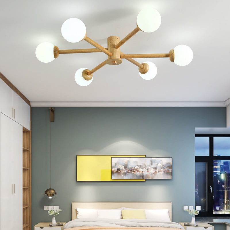 Freyza | Plafonnier semi-encastré à 8 lumières – Chambre, couloir, cuisine