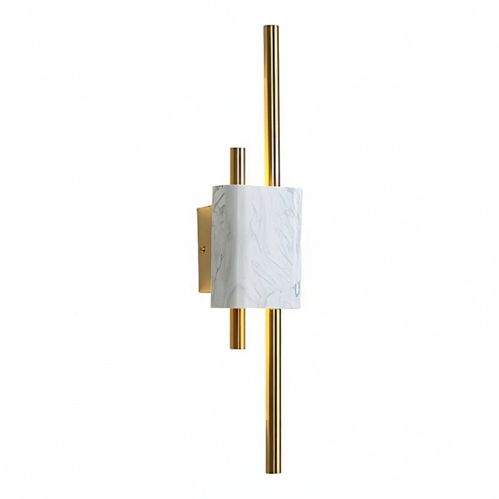 Freyza - Marble LED Wall Sconce Vertical Strip Gold Finish 50-60cm / 20-24in Postmodern Hallway Light