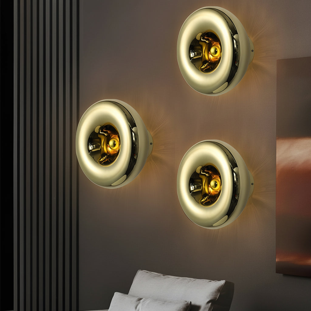 Freyza - Modern Lava Glass LED Wall Sconce – Creative Melting Art Wall Light (Gold/Silver/Rose Gold)