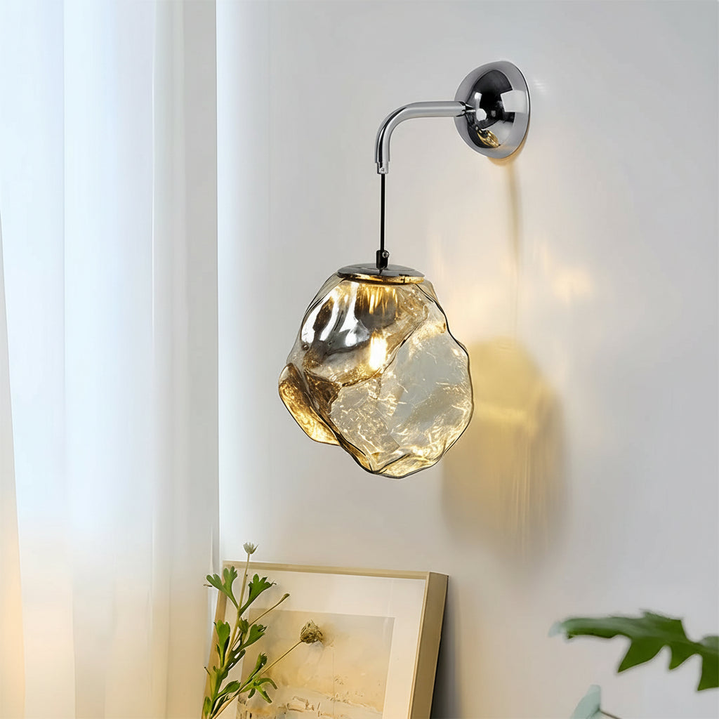 Freyza - LED Wall Sconce – Art Deco Iron White Gold Silver Rose Gold (3-Step Dimming & 13x20cm)
