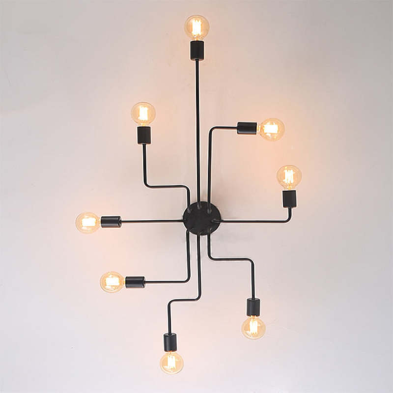 Freyza | Arisha – Plafonnier noir vintage moderne à montage affleurant pour chambre, couloir ou cuisine