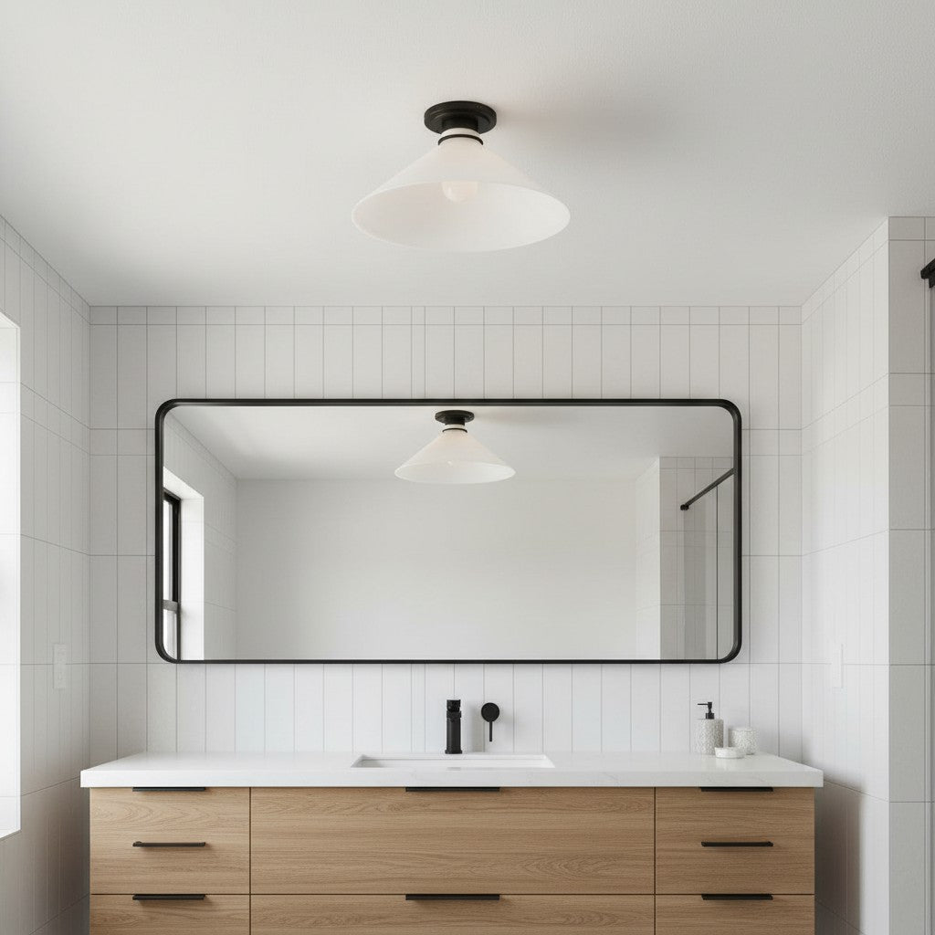 Freyza | Glass Ceiling Light – Bedroom Living Room