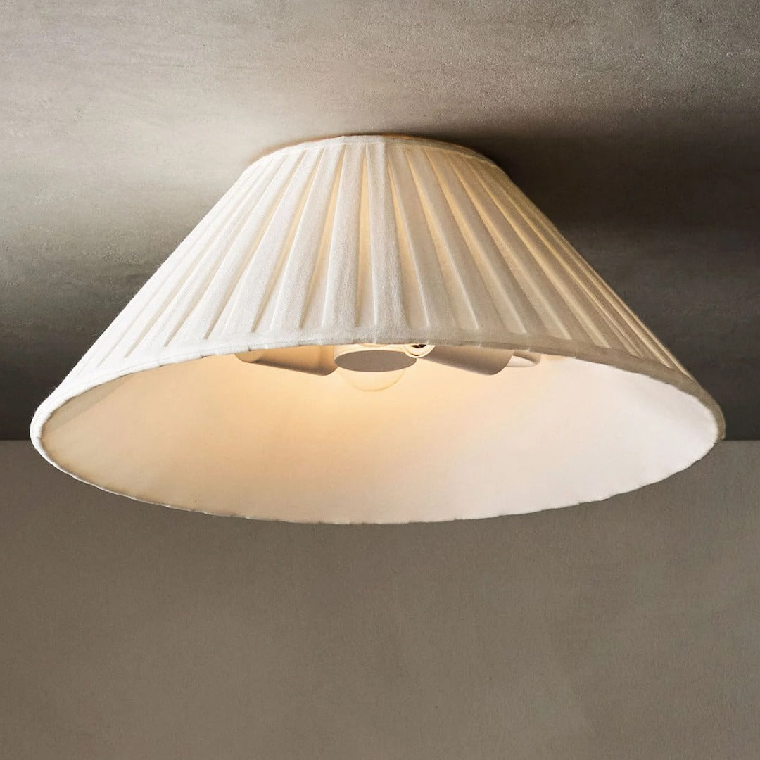 Freyza | Leinen-Deckenleuchte – Schlafzimmer Wohnzimmer