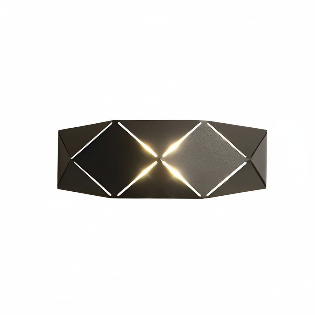 Freyza - LED Wall Sconce Light – Modern Minimalist Geometric Iron Acrylic (25x9cm / 9.8x3.5in)