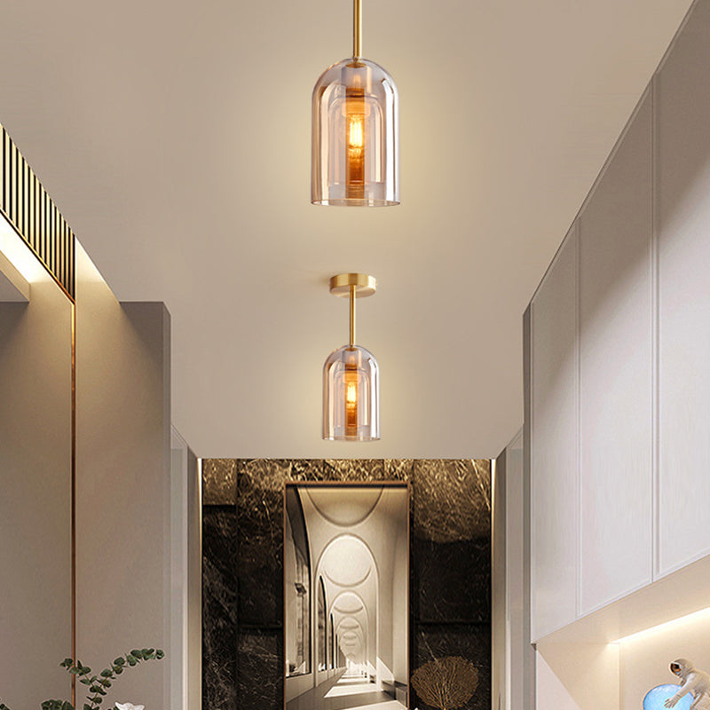 Freyza | Plafonnier affleurant en verre – Moderne pour chambre, couloir et cuisine